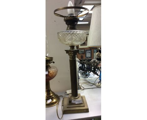 Brass Corinthian Column lamp