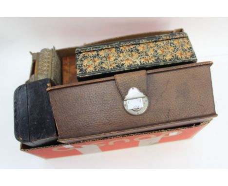 Assorted boxes, jewellery boxes, trinket boxes etc