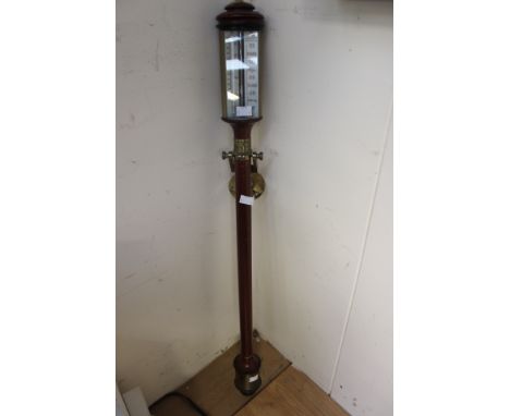 A Dove Bazeley Cheltenham barometer and thermometer, stick form