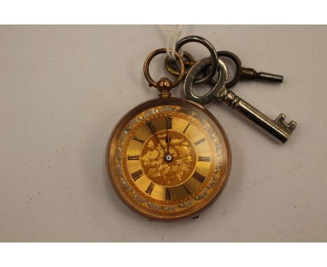 A 9 carat gold Ladies engine turned Hunter with key
