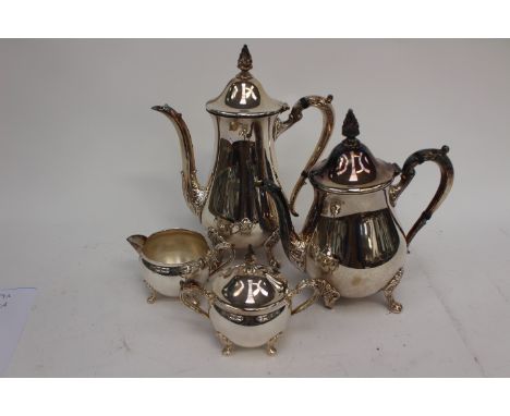 Silver plated tea service