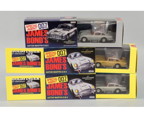 Corgi Toys - Two 50th Anniversary James Bond Goldfinger Aston Martin D.B.5 die-cast models, numbered 04203 & a 50th Anniversa