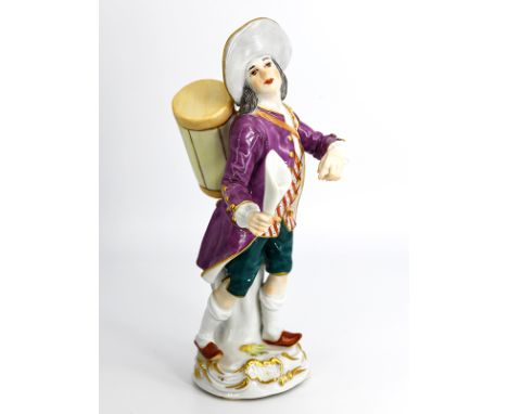 Figur "Ausrufer mit Lotterielosen", aus der Serie "Cris de Paris", Entw. J.J. Kändler und P.Reinicke, Meissen, 20. Jh.Weißpor