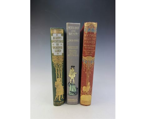 Stawell (R), MY DAYS WITH THE FAIRIES, illustrated by Edmund Dulac, red cloth boards, gilt and polychrome illustrated boards 