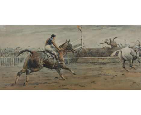 After Charlie Johnson Payne, 'Snaffles', (1884-1967), Print on paper, 'The Worst view in Europe'Signed in pencil with snaffle