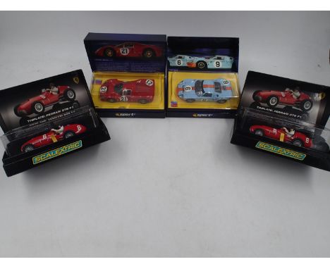 Scalextric Sport - Classic Collection. Four boxed slot cars by Scalextric to include: #C2404A Ford GT40 1969 No.6 Limited edi