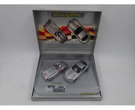 Scalextric - Mercedes-Benz. Boxed Scalextric Mercedes Benz 1955 Mille Miglia. Limited edition 1330/8000 appearing in NM condi