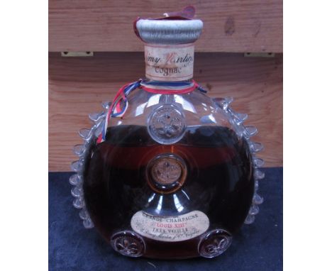 Sold at Auction: Vintage Louis XIII Remy Martin Cognac Grande  Champagne-1989, Baccarat Decanter sealed.