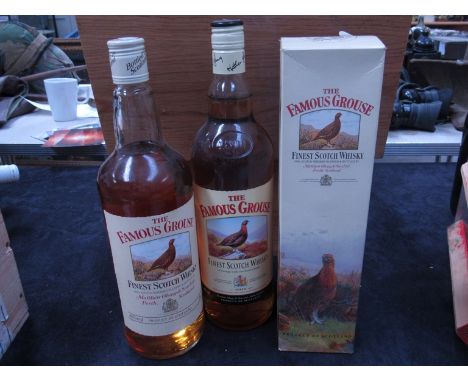 Famous Grouse Finest Scotch Whisky 1ltr x 2, Famous Grouse 70cl (3)
