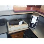 COMPUTER, PRINTER, CABINETSold as a lot