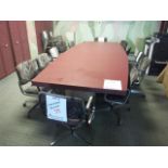 CONFERENCE TABLE W/ 12 CHAIRSSold as a lot