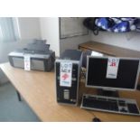 COMPUTER, MONITOR, PRINTERSold as a lot