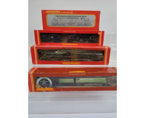 Four Hornby OO gauge locomotives, R.374, R.125, R.324, R.863 all boxed.