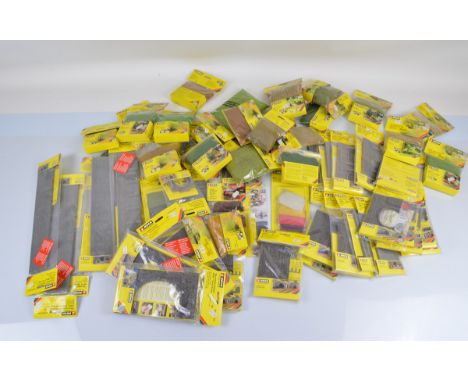 A good collection of Noch model railway accessories, including ice crystals, walls, flora, tunnel portals, etc, all bagged. A