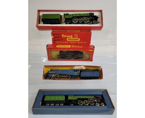Five assorted OO gauge locomotives, Tri-ang R.258S, R.754, boxed. Together with a Hornby R850/5 Flying Scotsman, Tri-ang Horn