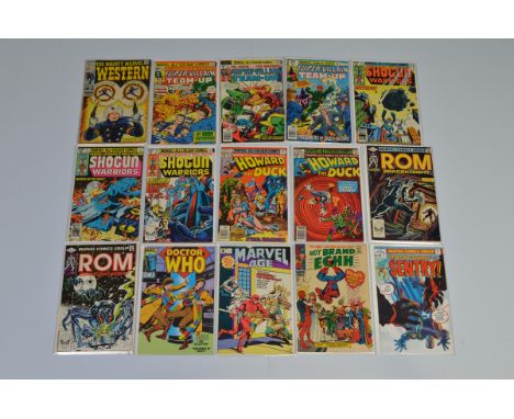 Marvel Comics assorted titles, Shogun Warriors (1980) #12 #13 #16, Howard The Duck (1978) #23 #25, ROM Spaceknight (1982) #29