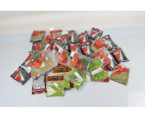A collection of assorted model railway foliage, including Javis, Gauge master etc, all bagged (44)