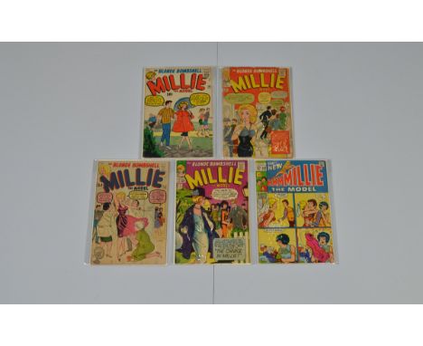 Millie the Model (1961-69) Marvel, #105 #113 #117 #131 #169 bagged and boarded (5)
