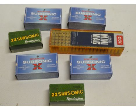 360 x .22 lr sub-sonic ammunition (Fire Arms Certificate)