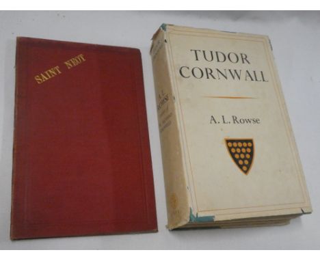 A Historical sketch of the Parish of St Neot 1894; and Rowse (AL) Tudor Cornwall, second impression 1941, dustjacket (2)