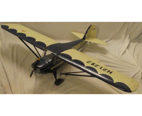 A Seagull's model Taylorcraft remote control aircraft 25E BC-12D with ARTF electric engine, 62" wing-span with instructions