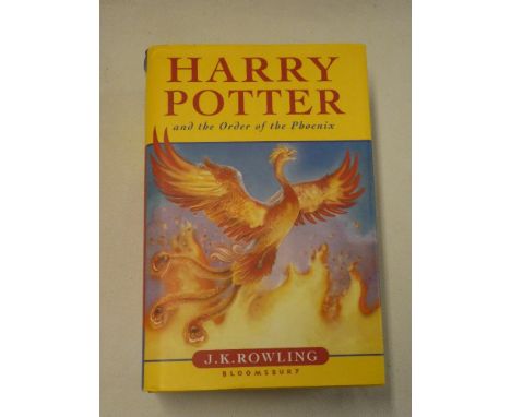 Rowling (J K) Harry Potter and the Order of the Phoenix, one vol first edition 2003, dust-jacket