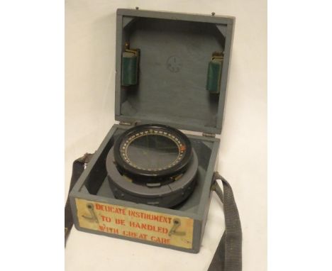 An RAF type P1 aircraft compass in original box