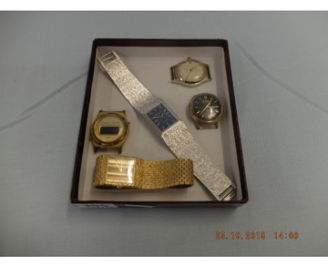 Four Bulova watches including one Accutron plus an Ingersoll