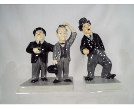 Manor Limited Editions - 2 ceramic figurines, produced in a limited edition, from the "Stars of the Black and White Movies" s