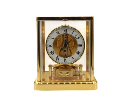 Uhr - Marke Jaeger LeCoultre ATMOS, Schweiz um 1980/90, Federaufzug, automatischer Aufzug durch Nutzung von Temperaturuntersc