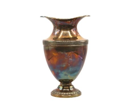 Silbervase - Gayer und Krauss Schwäbisch Gmünd gemarkt G+K Meistersilber, Silber 925 Sterling, Höhe ca. 22 cm, Provenienz: Pr