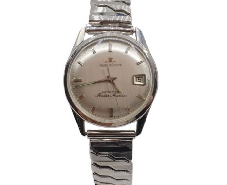 Herrenarmbanduhr - Marke Jaeger LeCoultre Master Mariner, um 1960, Automatikwerk, Stahlgehäuse, Gehäusenummer 1051820, Datums