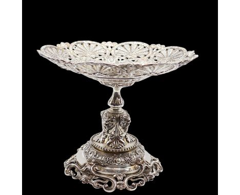 Tafelsilber - London / England 1855 Sterling Silber, Meistermarke RG mit Krone (wohl R&amp;S Garrard &amp; Co. - Robert Garra
