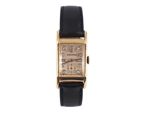 Armbanduhr - Marke Longines Wittnauer, 1944, Watch Co. &amp; Inc. New York, Geneva Montreal, Gehäuse GG 14 k gest., Nr. 84699