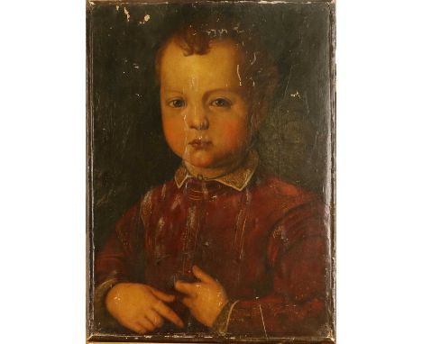 After Agnolo di Cosimo, called Bronzino (1503-1572) Italian Portrait of Don Garzia de Medici c.1551Oil on panel, possibly on 