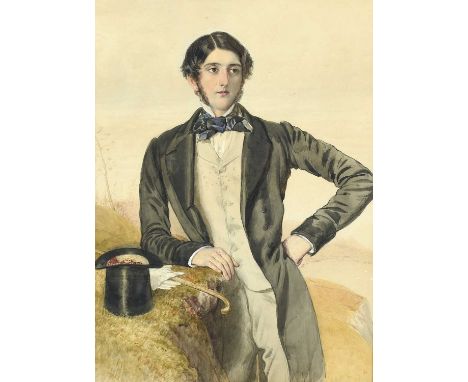 William Drummond (fl.1800-1850)Portrait of William ArmytageSigned and dated 1849, watercolour, together with a further waterc