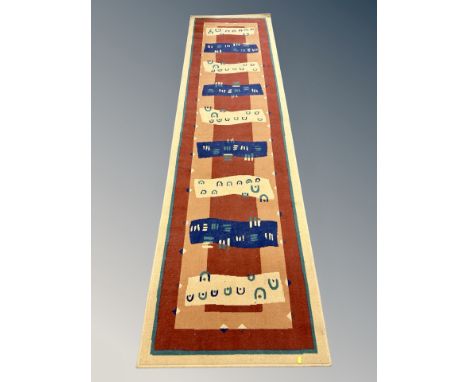 An eastern runner, 80 cm x 300 cm 