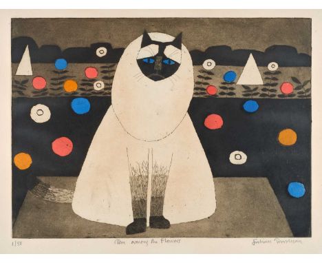 Julian Trevelyan RA (1910-1988)"Tom Among the Flowers" (1978)Signed, inscribed and numbered 1/50, etching and aquatint, 54cm 
