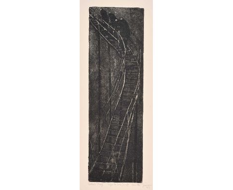 Tom McGuinness (1926-2006)"Steps to no.2 Shaft"Signed, inscribed and dated (19)80, artist's proof, etching, together with a f