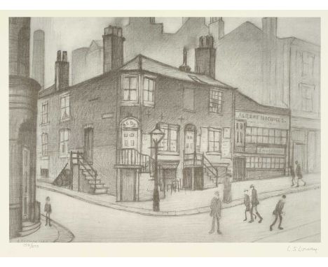 After Laurence Stephen Lowry RBA, RA (1887-1976)"Great Ancoats Street"Signed and numbered 150/850, with the Henry Donn blinds