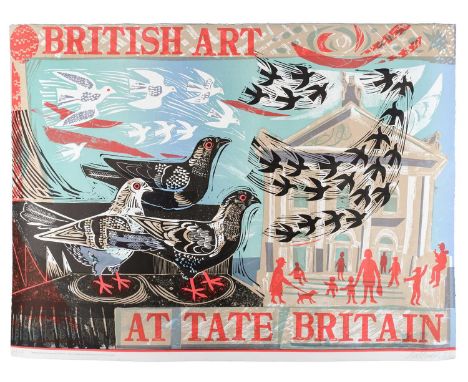 Mark Hearld (b.1974)"British Art at the Tate"Signed and dated 2010, numbered 74/75, lithograph, 94cm by 69cm (unframed)