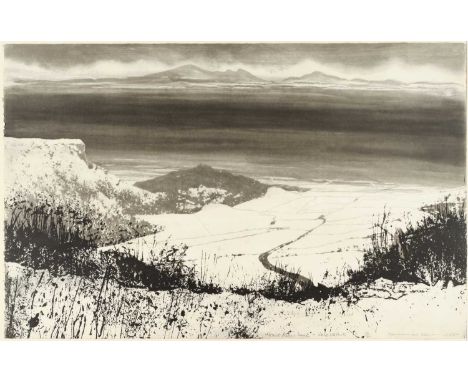 Norman Ackroyd CBE, RA (1938-2024) "From Sutton Bank - Vale of York"Signed and dated 8/2/09, inscribed and numbered 68/90, et