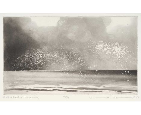 Norman Ackroyd CBE, RA (1938-2024) "Brancaster Morning"Signed and dated (20)12, inscribed and numbered 44/90, etching, 26cm b