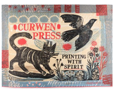 Mark Hearld (b.1974)"Curwen Press: Printing with Spirit"Signed and dated (20)08, numbered 38/50, lithograph, 69cm by 93cm (un