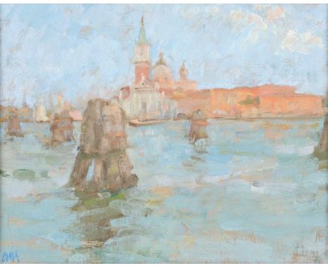 Diana Maxwell Armfield RA, RWA, MSIA (b.1920)"The Lagoon, Venice"Initialled, oil on board, 16cm by 20cmSome very light surfac