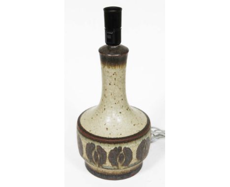 A Danish Axella stoneware table lamp,, height 40cm.  