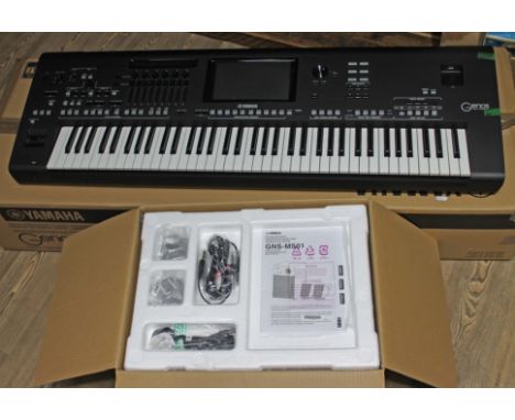 A Yamaha Genos Digital Workstation keyboard and GNS-MS01 speaker system.  Condition - would appear to be unused, both boxed w
