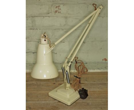 A Herbert Terry &amp; Sons cream angle-poise lamp.  
