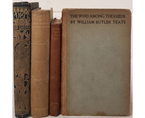 W B Yeats. The Wind Among The Reeds, Elkin Mathews, London, 1903. Fourth Edition. Hardback; Poems by W B Yeats, London: Fishe