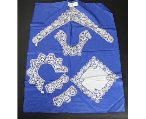 A large group of Bedfordshire Maltese bobbin lace collars, handkerchiefs, and edgings, mainly circa 1900 (qty)